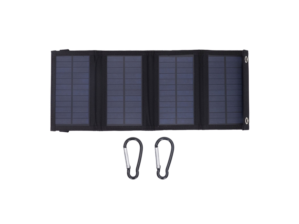 Carregador Solar Dobrável YURU 10W 5V IP65 com 2 USB para Camping