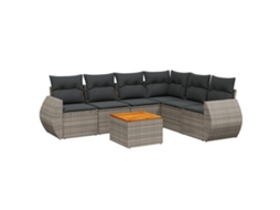 Garden Sofa Set, Garden Sofa Sets Vidaxl Cinzeto Rattan / Vime (n/a)