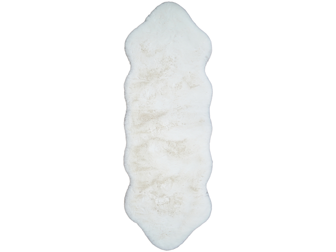 Consilio Concept Tapete De Pele Sintética Sheepskin 60x180 Cm Marfim