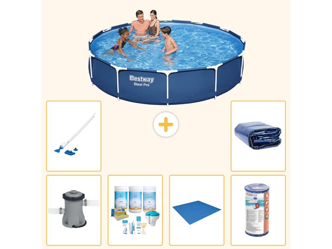 Bestway Piscina Bestway Steel Pro Redonda - 366x76 Cm - 7-peças S21604