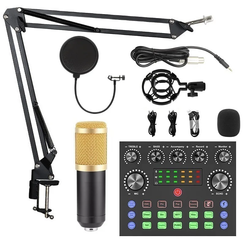 Microfone Condensador de Áudio Profissional, Microfone para Gravação de Estúdio Vocal. MDUG
