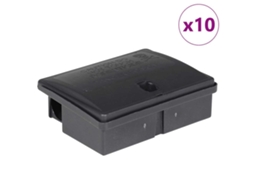 Maison Exclusive - Armadilhas Para Ratos 10 Pcs Preto 13x10x4 Cm