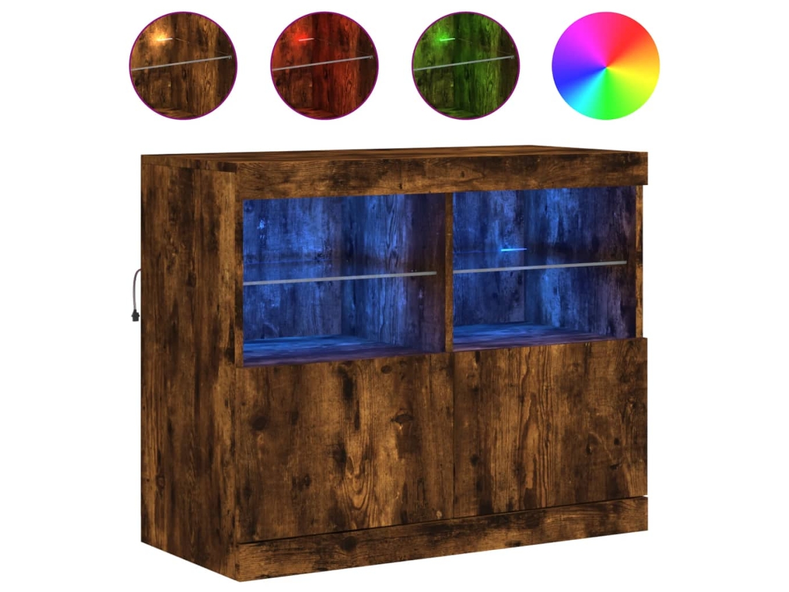 Sideboard, Sideboards Vidaxl Marrom Madeira Processada (n/a)