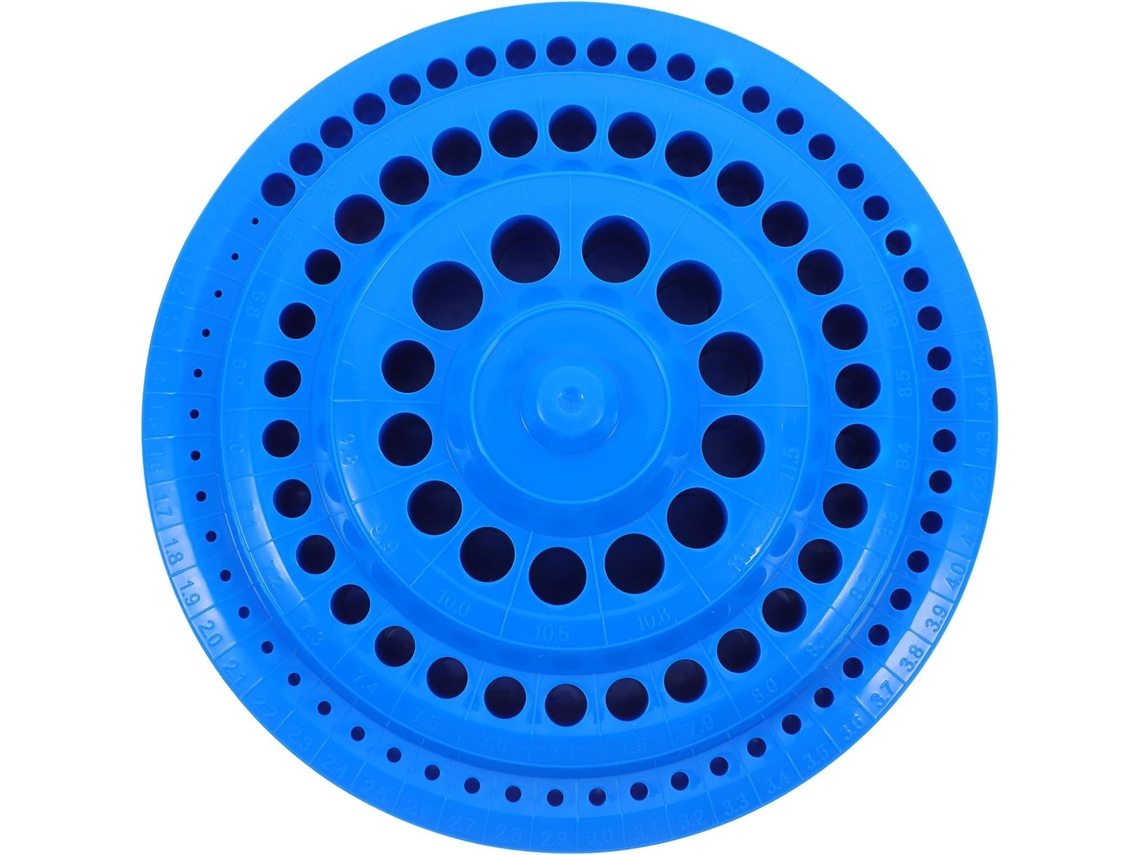 Estojo Azul Para Ferramentas De Armazenamento De Brocas E Esmerilhadeiras Rotativas Para Garagem.