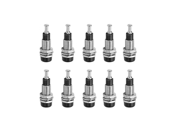 10pcs/set Tomada Banana Fêmea 2mm, Prateada com Níquel, para Painel, Modelo J.40006, 30VAC, 60VDC/10A | S/MARCA