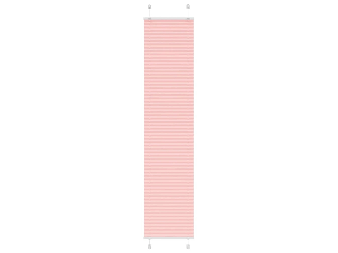 Vidaxl Rosa Plissada Cega 50x200 Cm Largura Tecido 49,4 Cm Poliéster