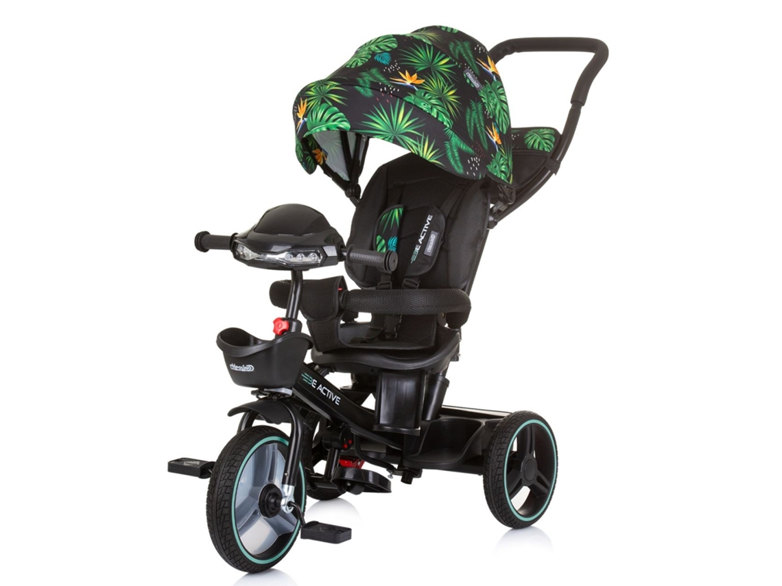 Triciclo com Capuz e Alça Parental Be Active Jungle CHIPOLINO