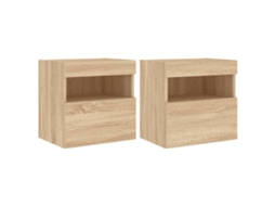 Tv Wall Cabinet, Tv Wall Cabinets Vidaxl Marrom Madeira Processada (n/a)