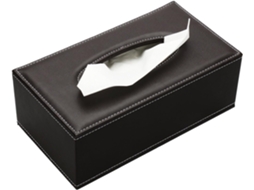 RNEMITERY Caja de Cuero para Pañuelos en Casa, Oficina y Coche (Marrón)