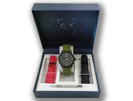 Conjunto Relógio com 2 Braceletes RGB-43834-3 G&B TIME