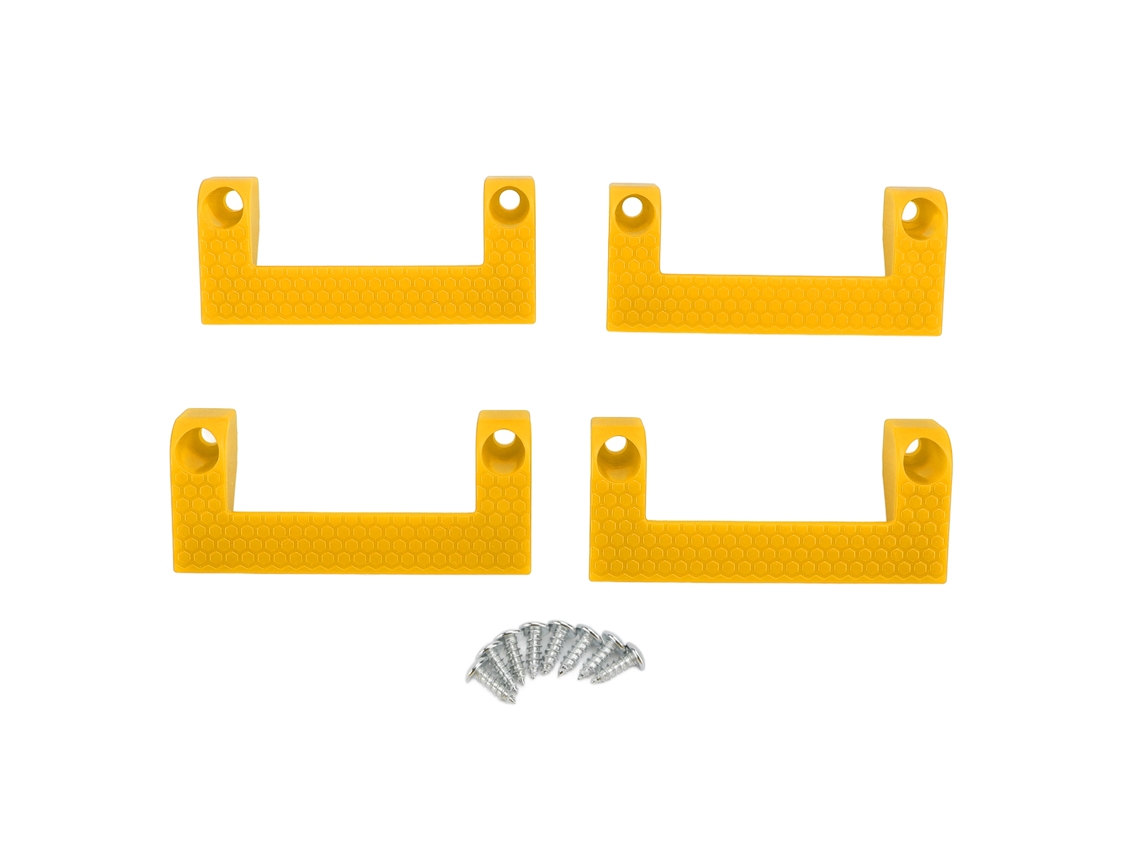 Gancho Universal para Fita Métrica 9cm, Fácil Instalação, Amarelo