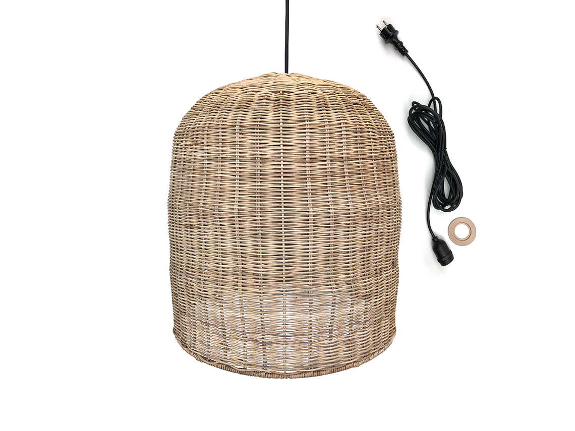 Candeeiro LUMISKY Giacomo (Fibras Naturais - Bege - 40 x 45 cm)