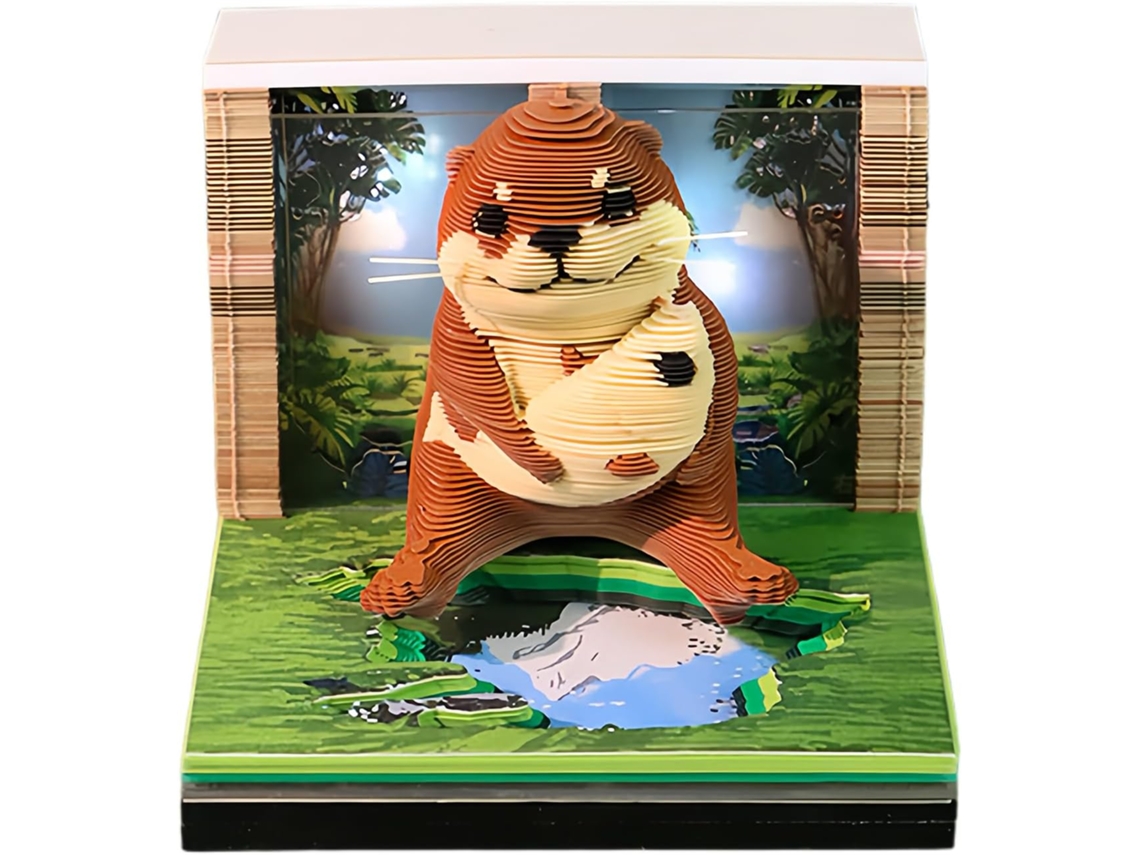 Calendário 3d 2026 Design De Animais Em