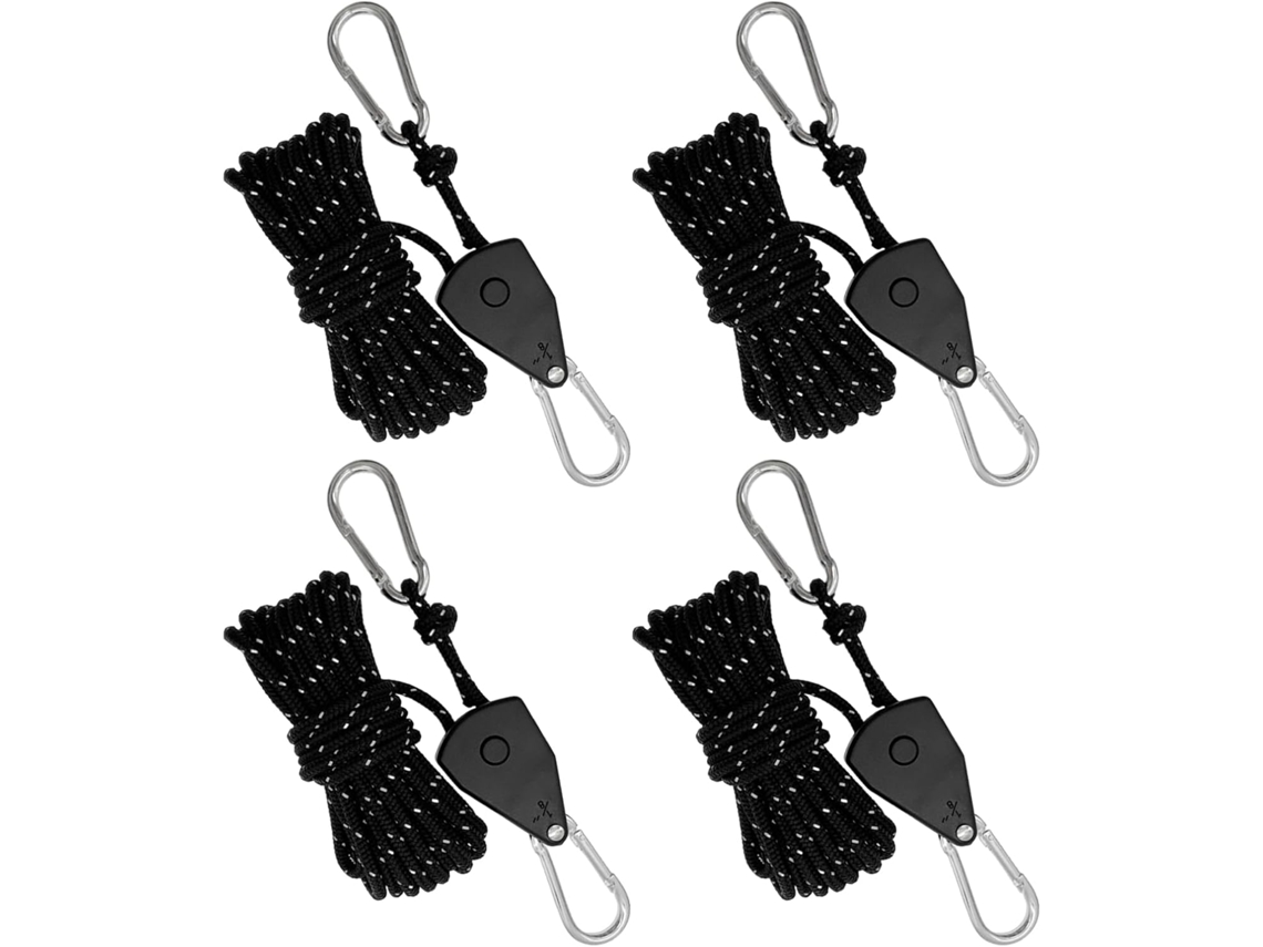 Conjunto de 4 Cordas Refletoras AQUAFORGE com Polia e Catraca