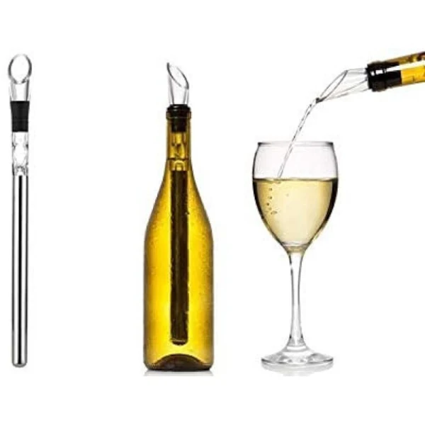 /ea//vareta De Resfriamento De Vinho Com Aerador Para Garrafas Externas, Decantador Prático/