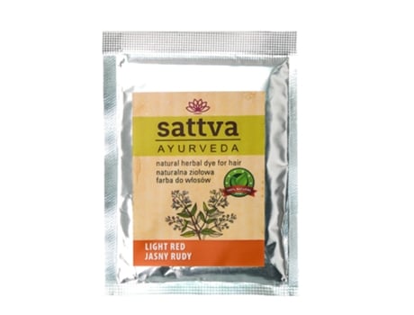 Herbal Light Red Hair Dye, 100 Natural Ingredients, 10g Sattva