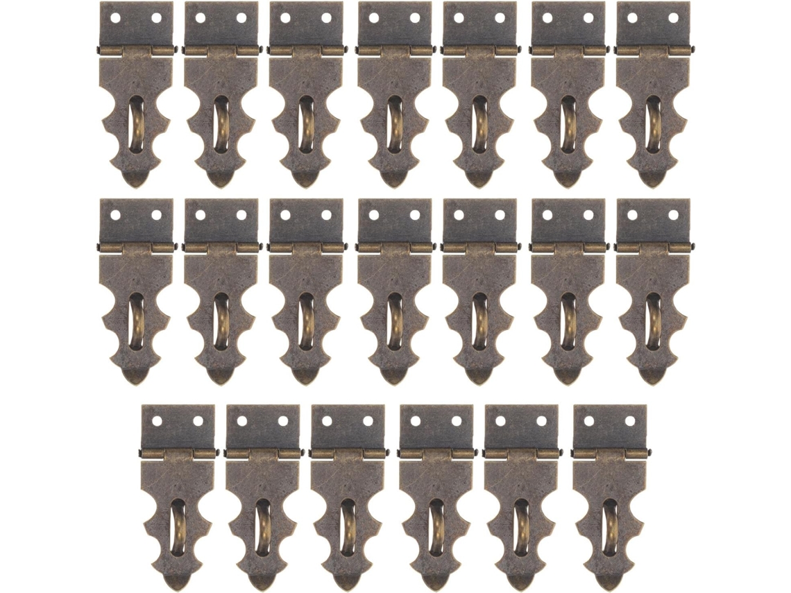 Childweet Conjunto De 20-fechos Madeira Retrô Com Parafusos, Fecho De Gancho Vintage Em Bronze Antigo Para Caixas Joias