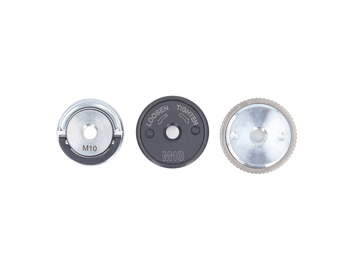3pcs Tuerca De Brida De Esmeril Angular M10 Placa De Presión Auto-bloqueante 12000rpm 40nm Alta Torsión