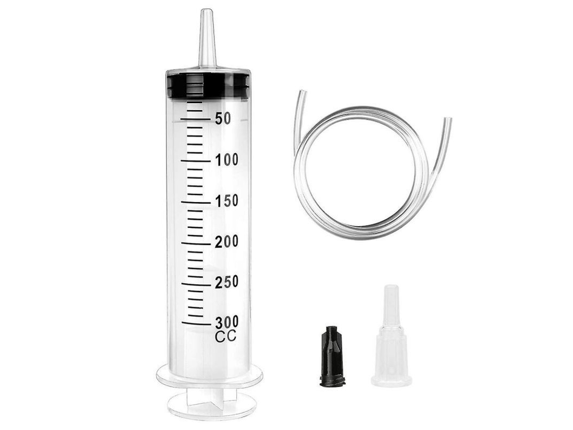 Jeringa Reutilizável De 300ml Com Cateter Para Laboratório, Industrial, Jardinagem E Alimentação De Animais De Estimação