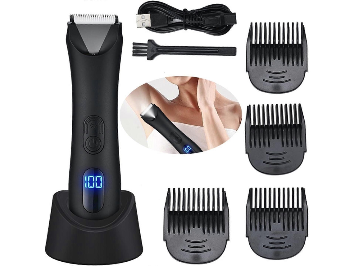 Aparador De Pelos Corporal Elétrico Com Acessórios E Resistente À Água