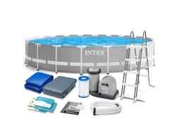 Piscina De Jardim Com Estrutura 610 X 132 Cm 12 Em 1 Intex 26756gn
