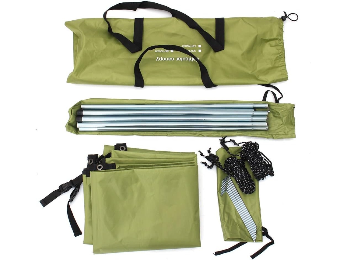 Toldo De Proteção Solar Para Autocaravana, Furgão, Caravana (verde)