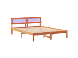 Estrutura da Cama com Cabeceira Marrom Cera 160x200 cm MAISON EXCLUSIVE