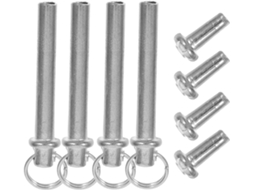 Kit de reparo para rebites roscados e contas metálicas planas para borlas.