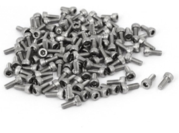 Parafuso de Cabeça Sextavada Interna em Aço Inoxidável 304 com Rosca M2,5 X 6 Mm Din912 120 Peças CHABERLU
