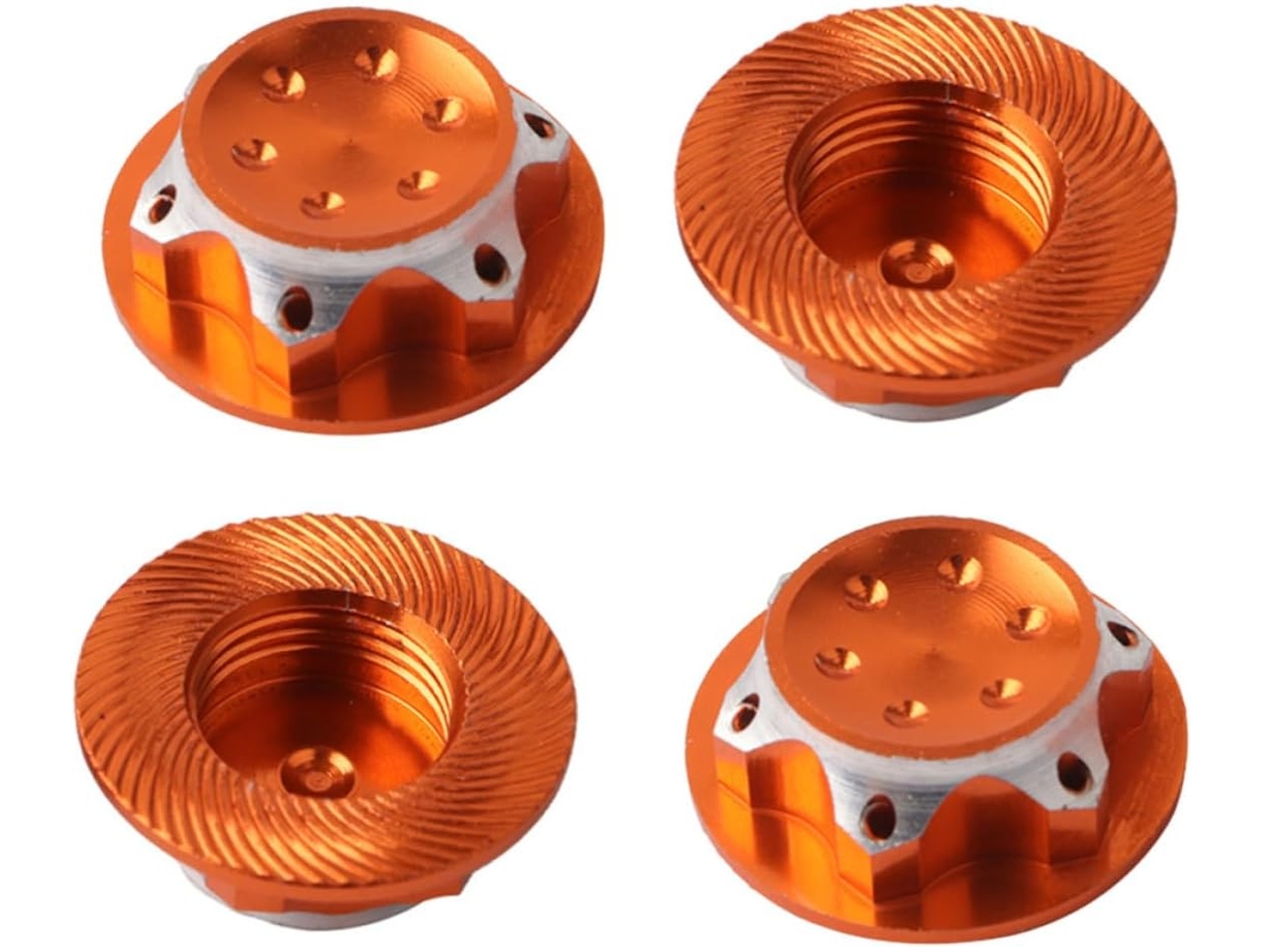 Conjunto de 4 cubos antiderrapantes em liga de alumínio de 17 mm para Rhodes.