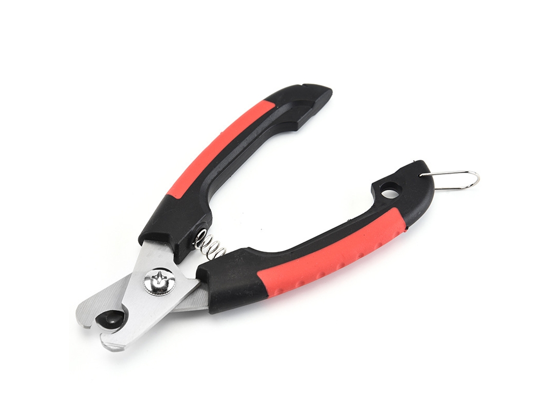 Aparador Unhas Pet Aço Ergonômico Vermelho
