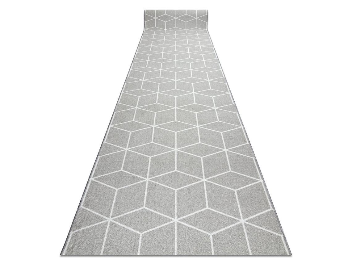 Passadeira Antiderrapante Cube Cubo A Goma Cinzento 57 cm