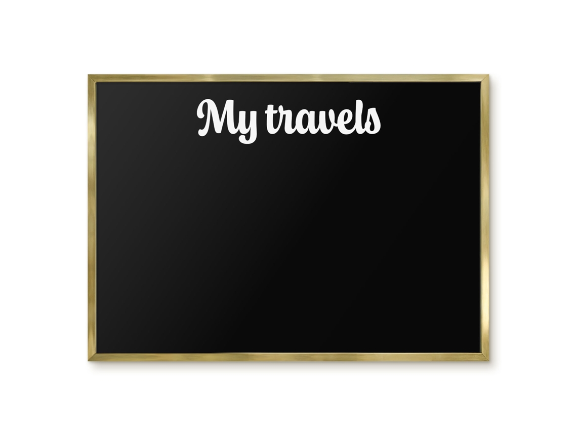 Magnetic Board My Travels For The Living Room Espelharte (70x50 Cm)