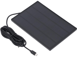Carregador De Painel Solar De 5 W 5 V Ip66 Para Câmera De Segurança, Com Suporte.