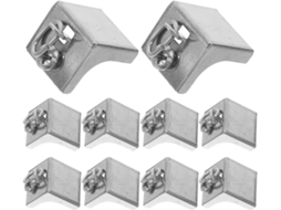 Conjunto De 10 Ponteiras De Aço Inoxidável Para Trilhos De Cortina Flexíveis. Acessórios Robustos Para Janelas Grandes Conjunto De 10 P
