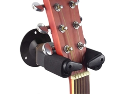 Suporte de Parede para Guitarra com Trava de Segurança Automática, Sistema de Travamento Automático AQUAFORGE (preto)