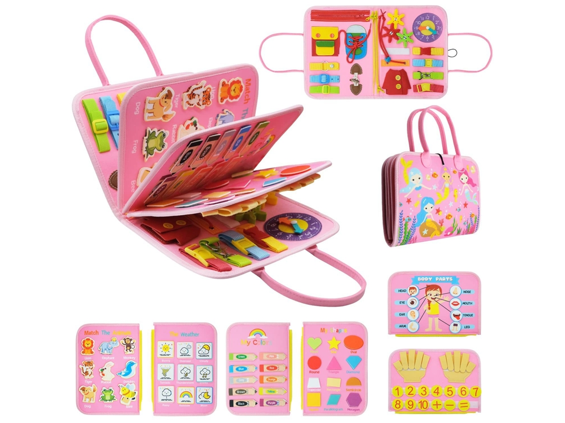 Brinquedo Montessori Para Bebê Livro De Atividades Com Atividades Sensoriais Educativas Adequado Para Meninos E Meninas De 1 A 4 Anos Cuich
