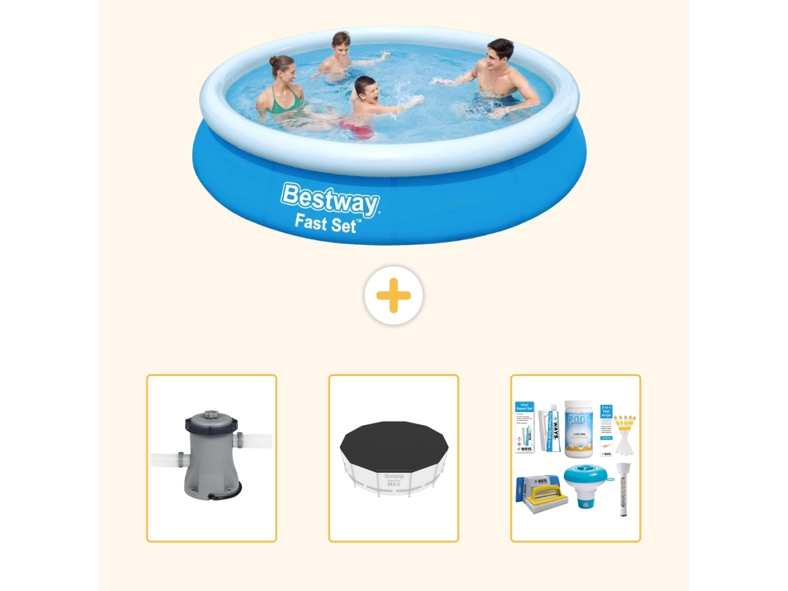 Bestway Piscina Bestway Fast Set Redonda - 366x76 Cm - 4-peças S22659