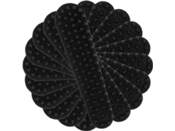 Tiras Antiderrapantes GOKOCO de silicone preto, pacote com 100 unidades, acessórios práticos para roupas