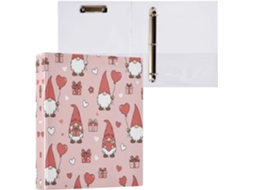 Pasta de Argolas com 3 Furos para Folhas Tamanho Carta , Organizador Fichário Prancheta, Supor (27,9 X 21,6 Cm)