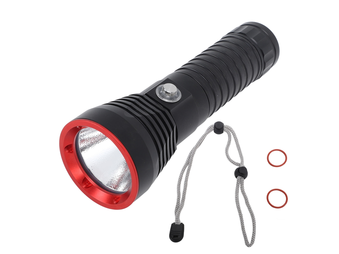 Lanterna de Mergulho LED 2000lm IPX8 Impermeável 100m Profissional Scuba Dive Light | S/MARCA