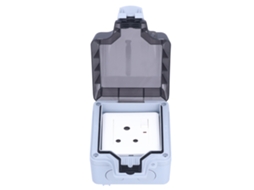 Laxiscreed Outdoor Socket Power Box À Prova D'água Para Parede