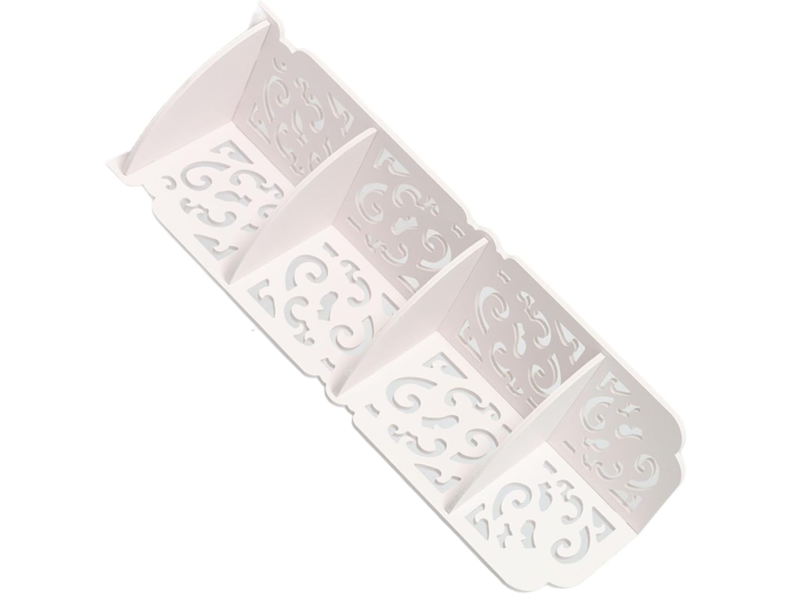 Prateleira De Canto Genérica Branca 4 Níveis Com Design Elegante Para Armazenamento E Decoração Banheiros Salas Estar
