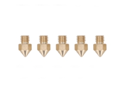 Bicos Para Impressora 3d M6 De 5 Peças Em Latão Com Alta Condutividade Térmica Para Filamento Cr10 De 1,75 Mm E 0,6 Mm Aquaforge