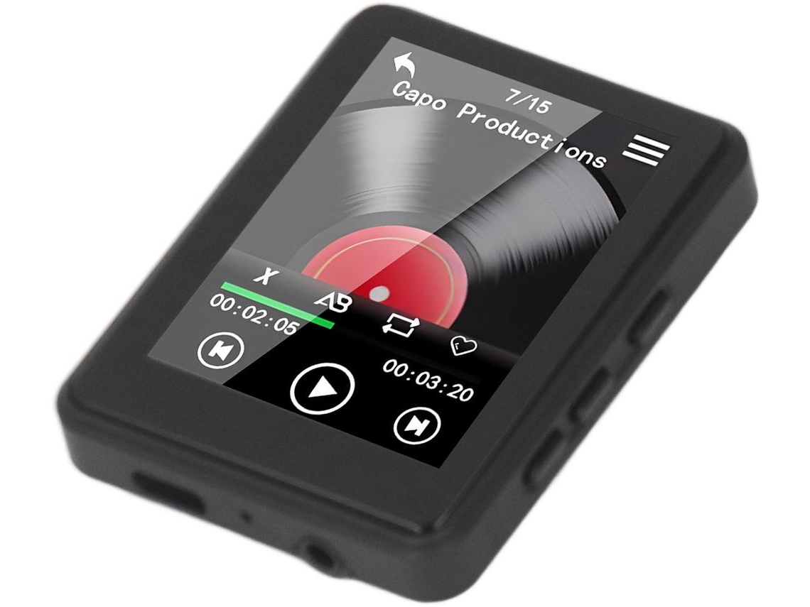 Leitor Mp3/Mp4 YIZHOOD T7 2.4Inch Sem Cartão de Memória Preto