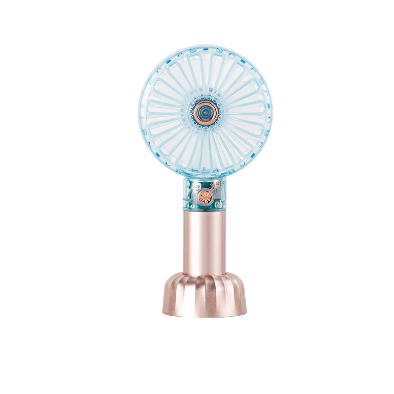 Mini Ventilador Portátil Silencioso e Recarregável, Capacidade de 500mah MDUG (azul)
