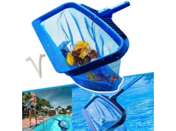 Red De Skimmer Para Piscina, Herramienta De Limpieza Resistente Con Malla Fina Y Bolsa Profunda, Marco Plástico Fuerte