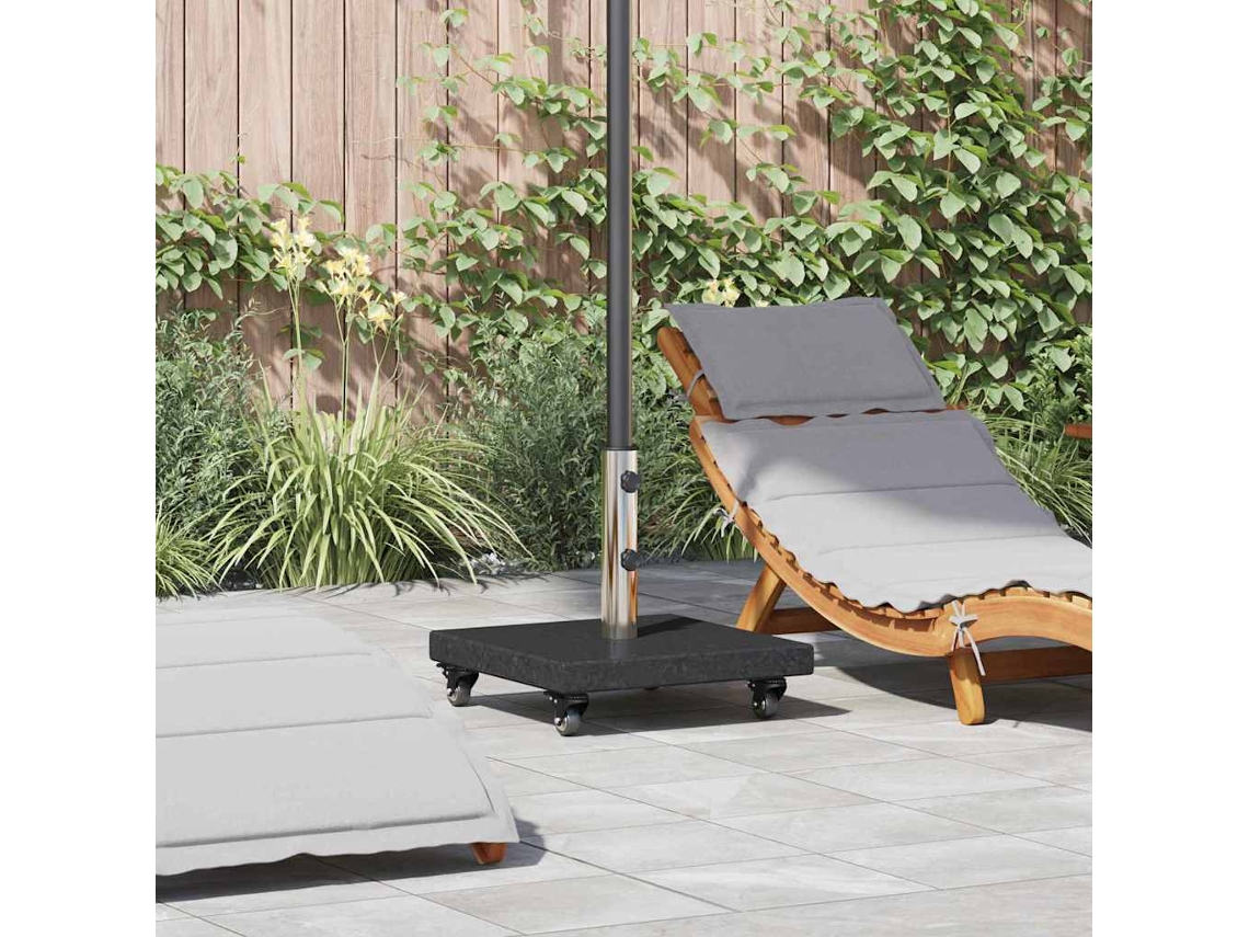 Vidaxl Base Para Chapéu De Sol 30 Kg Preto Granito Quadrado