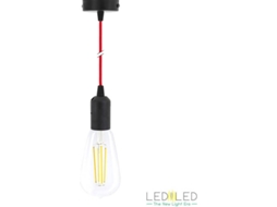 Candeeiro de Tecto LEDBYLED Angy 1 (Preto/Vermelho)