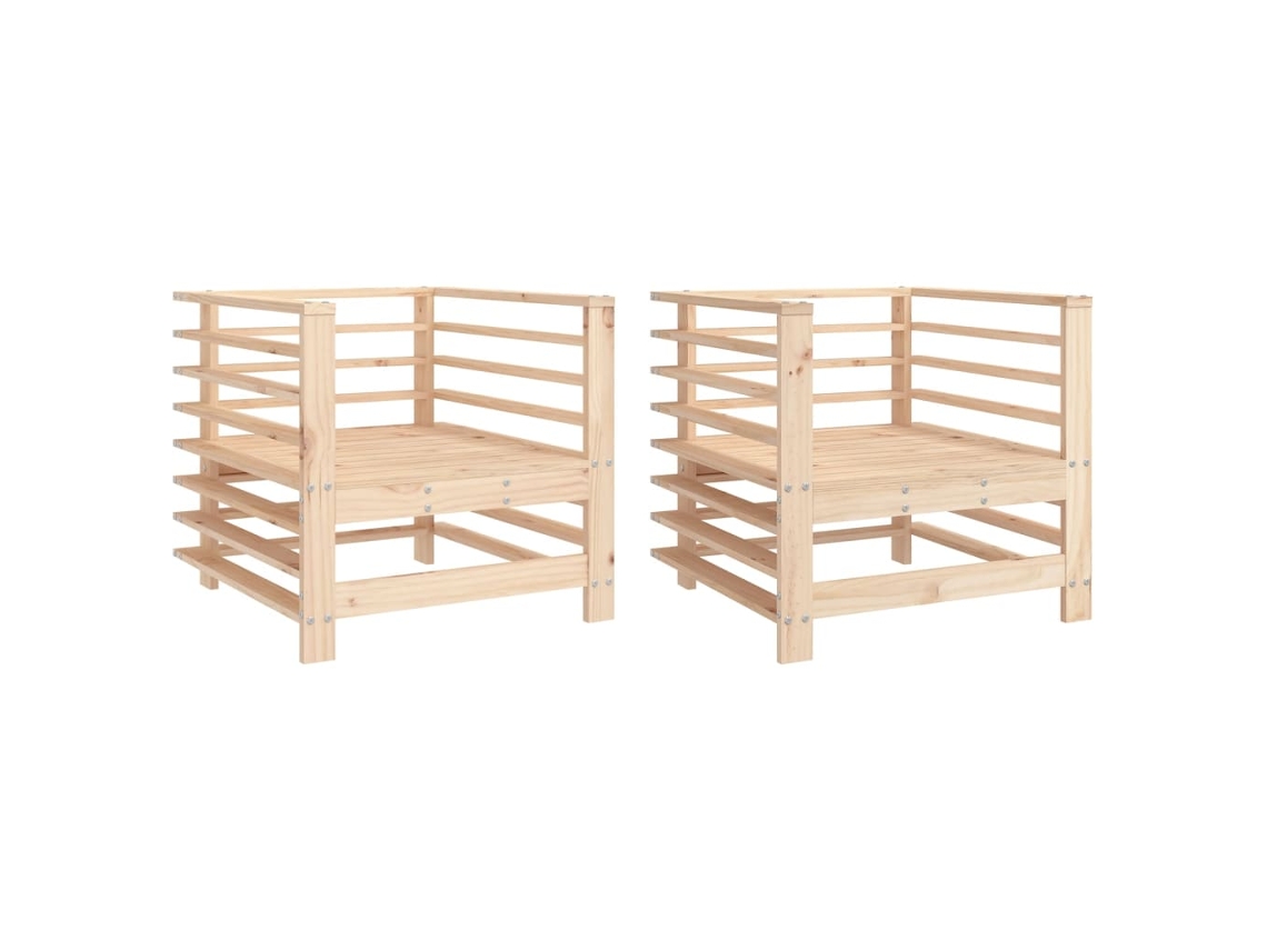 Garden Chair, Garden Chairs Vidaxl Marrom Madeira De Pinho (n/a)